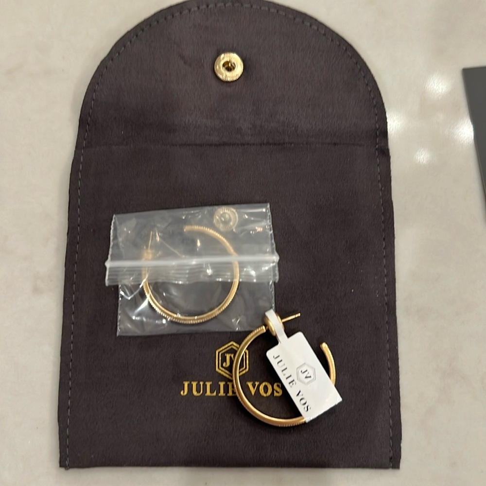 NWT Julie Vow Marseille Hoops - Denim Blue Medium